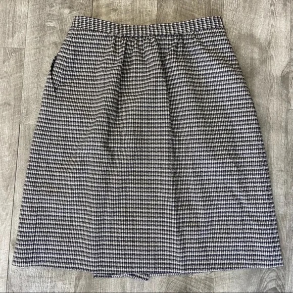 Vintage Giorgio Armani Plaid Print Knee-Length Skirt - Picture 4 of 6